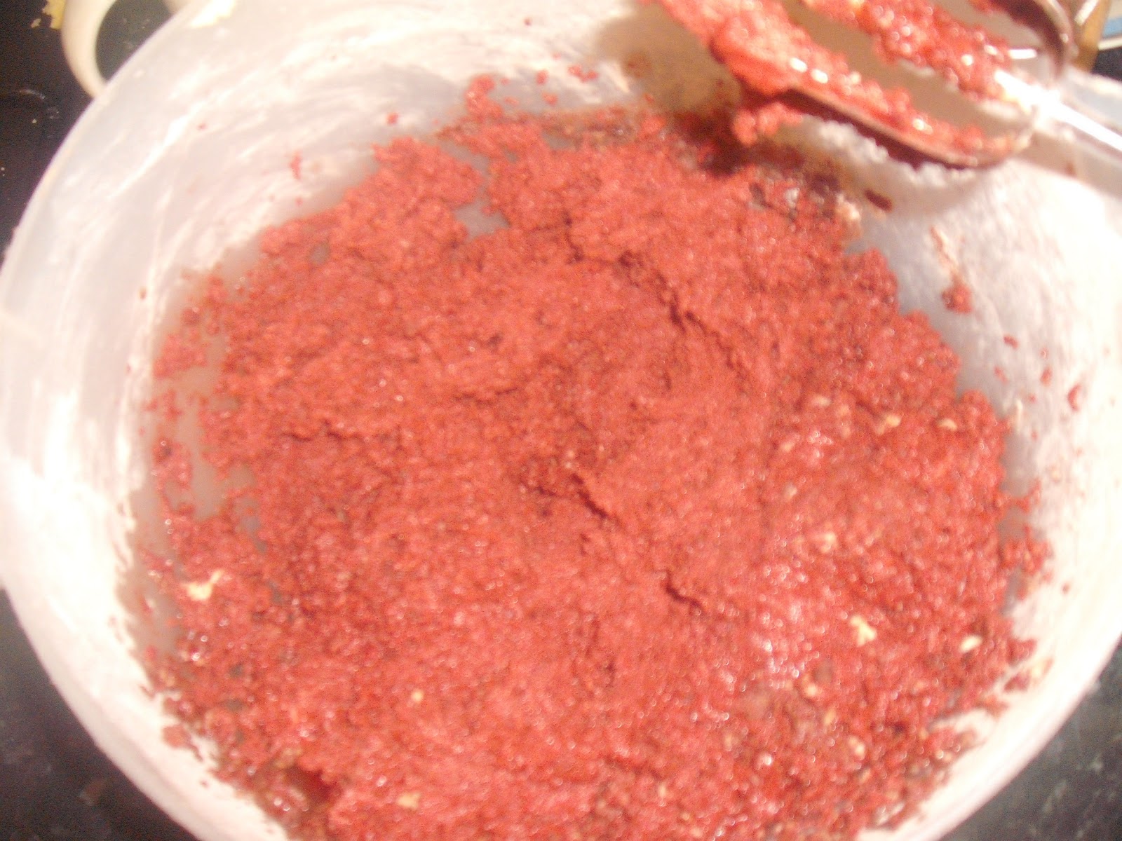 Red Velvet cake with Jamaican Rum buttercream icing. Charlene Flash