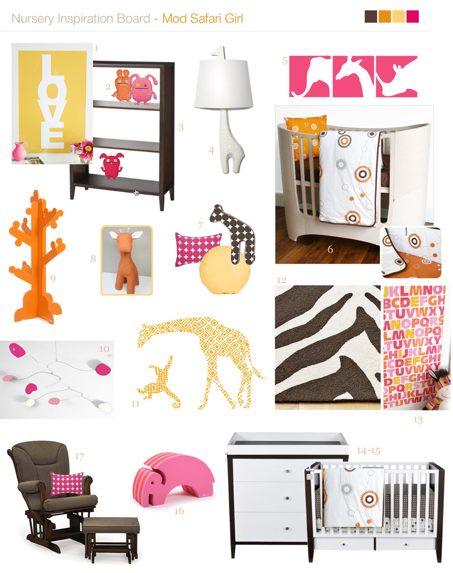 Custom Nursery Art by Kimberly More Modern Jungle Nursery Ideas