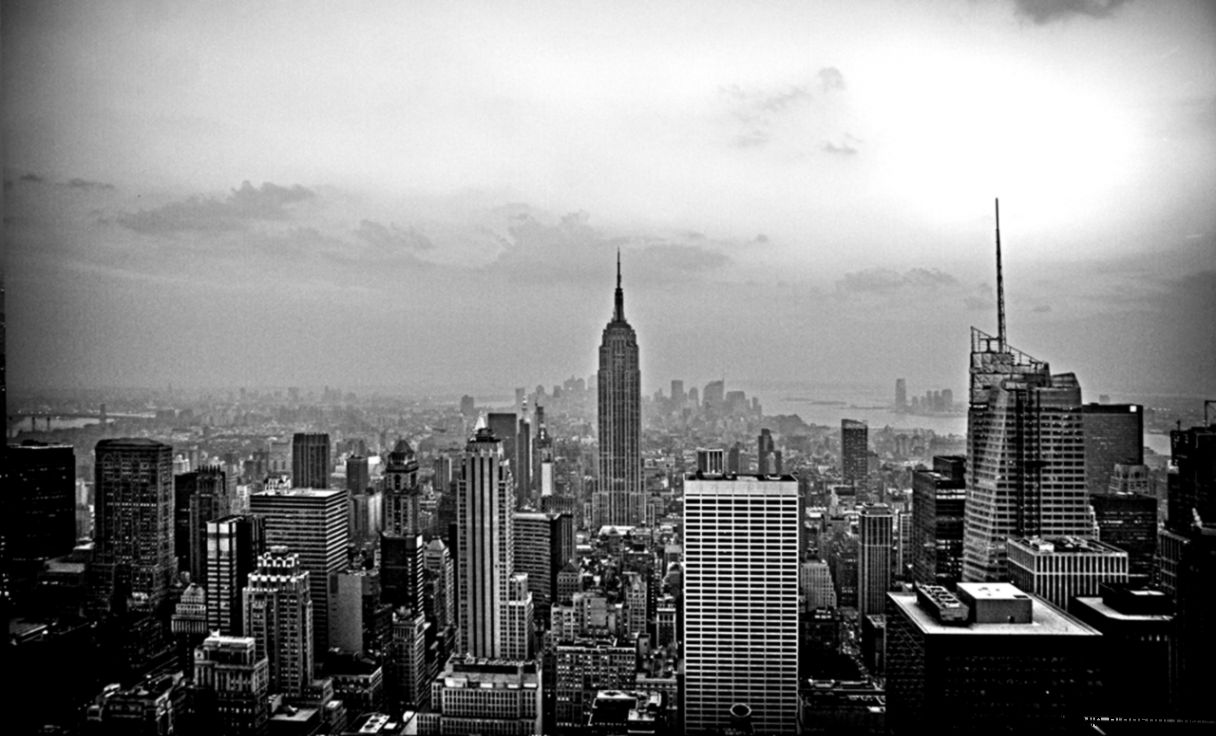 HD Quality Black And White New York Skyline 4 Wallpaper HD