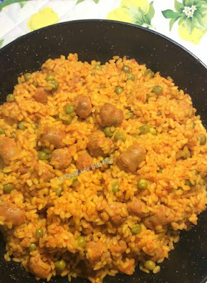 Arroz Con Salchichas Frescas 
