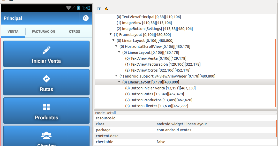 Using UI Automator Viewer and uiautomator for UI Testing on Android.