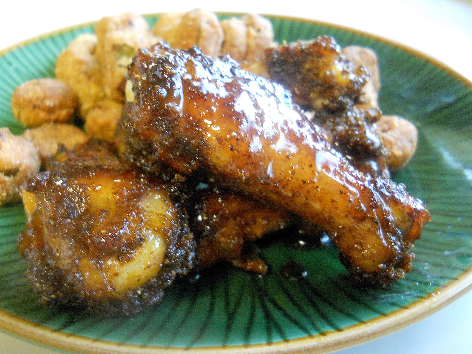 THREE FOOD WORDS Curry Roasted Wings