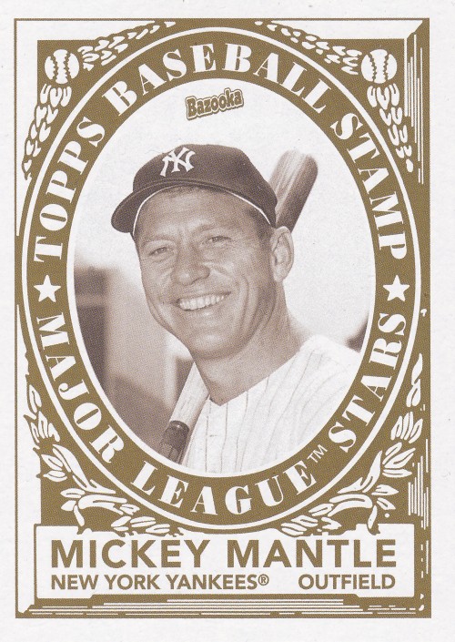 Mickey Mantle 2006 Bazooka Stamp #16 2006 was the beginning of Topps Mantle overload,...