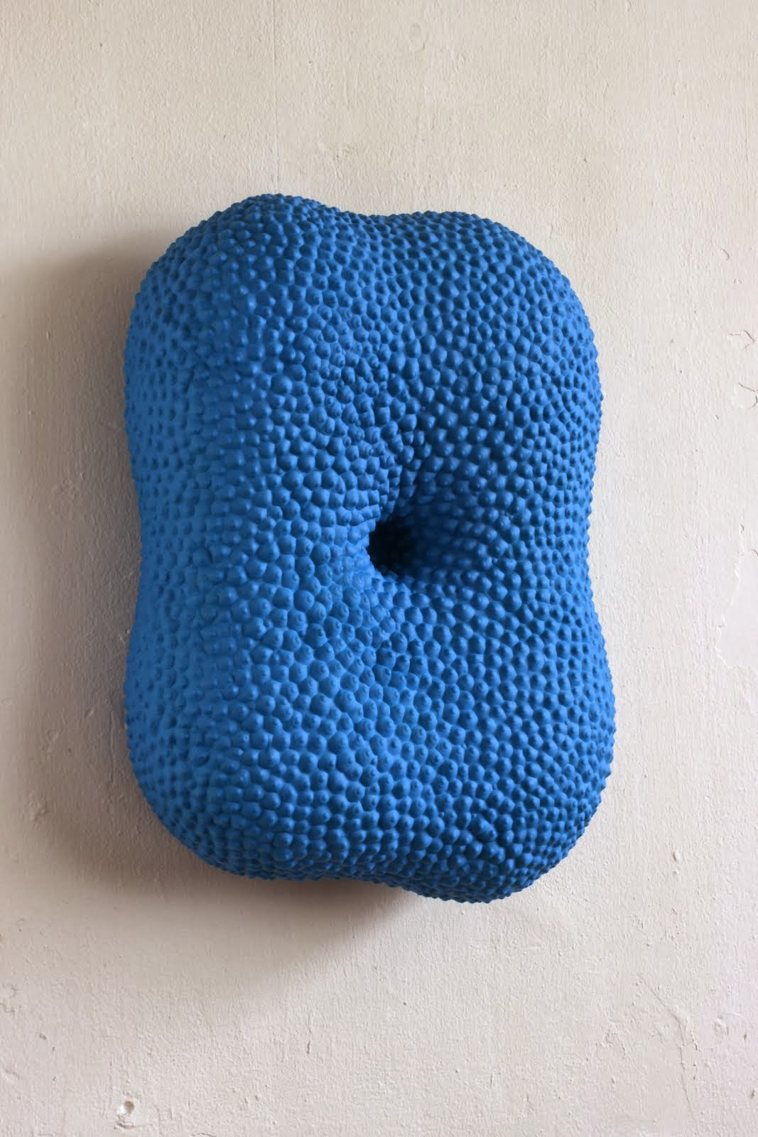 The Blue Pillow, epoxy resin, 56x42x20cm