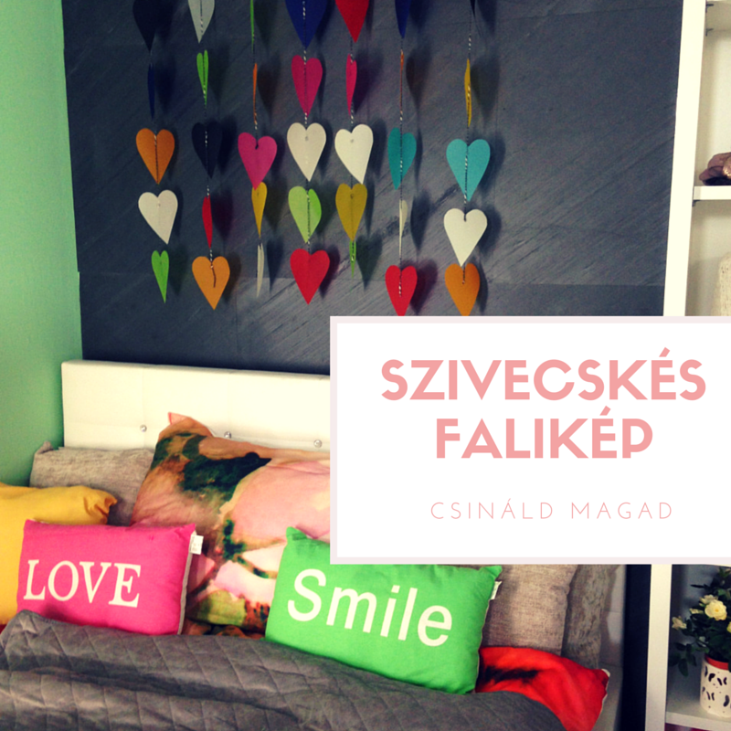 szív alakú sablon és dísz