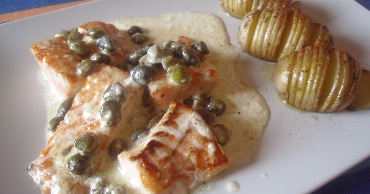 Salmón con salsa de alcaparras Cooking in red