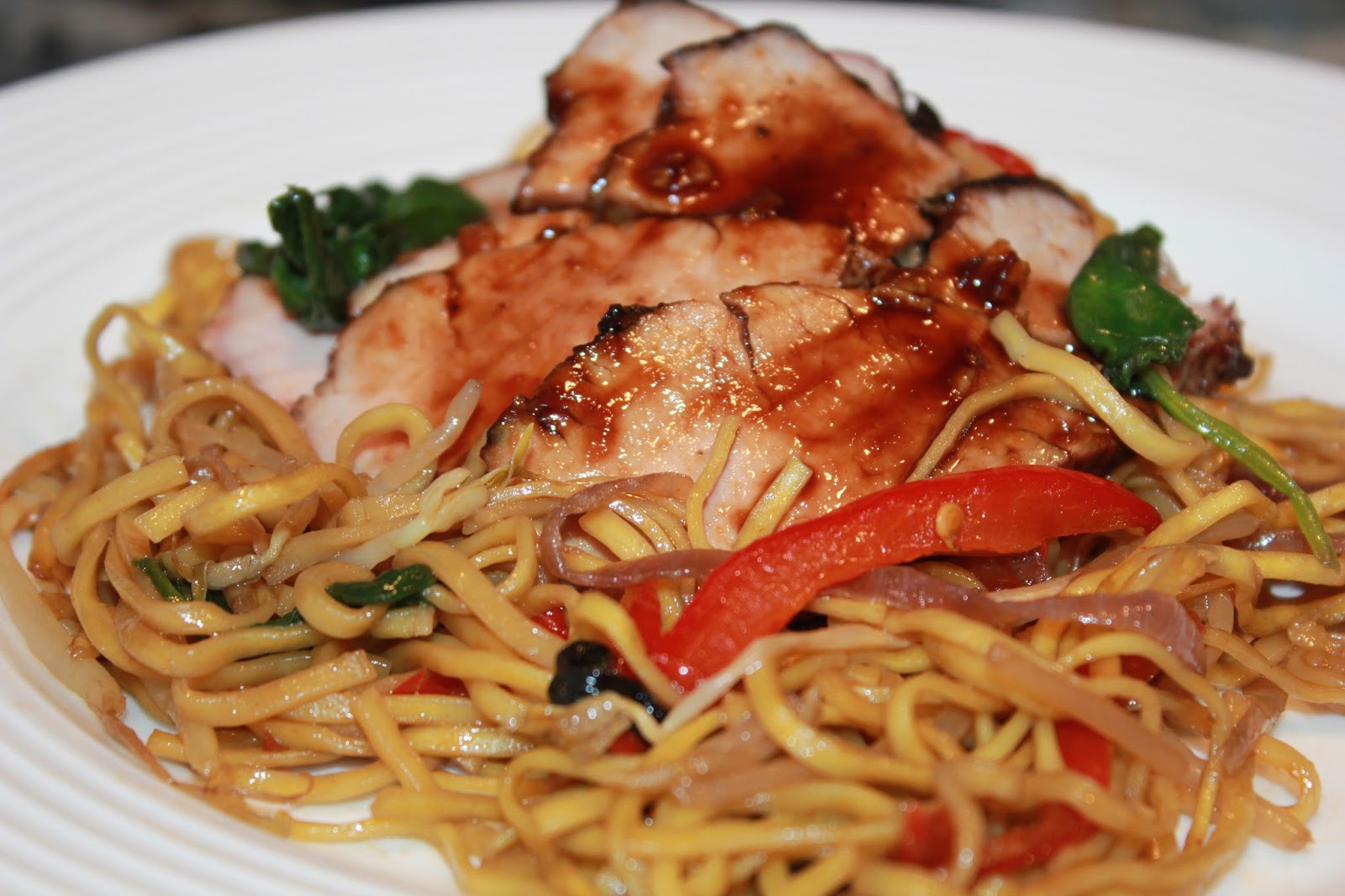 Sisters Luv 2 Cook Chinese BBQ Pork with Asian Noodles