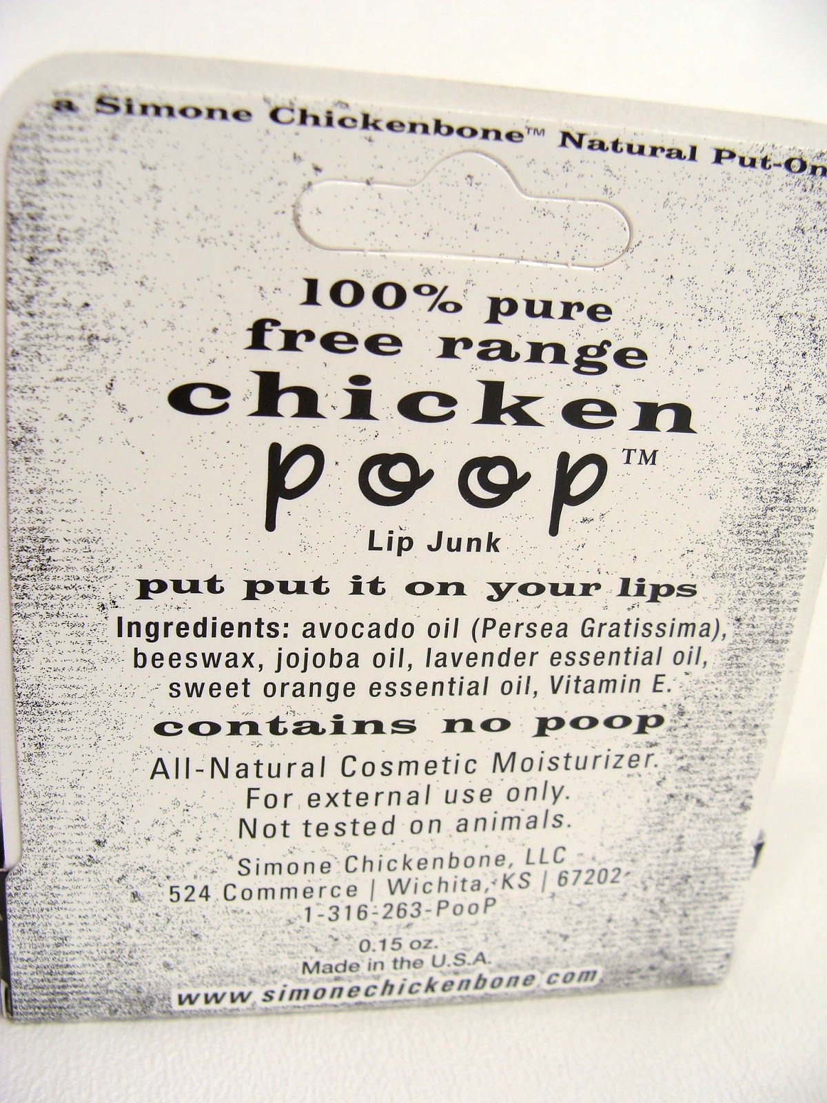 switching to natural lip balm Chicken Poop Product Review