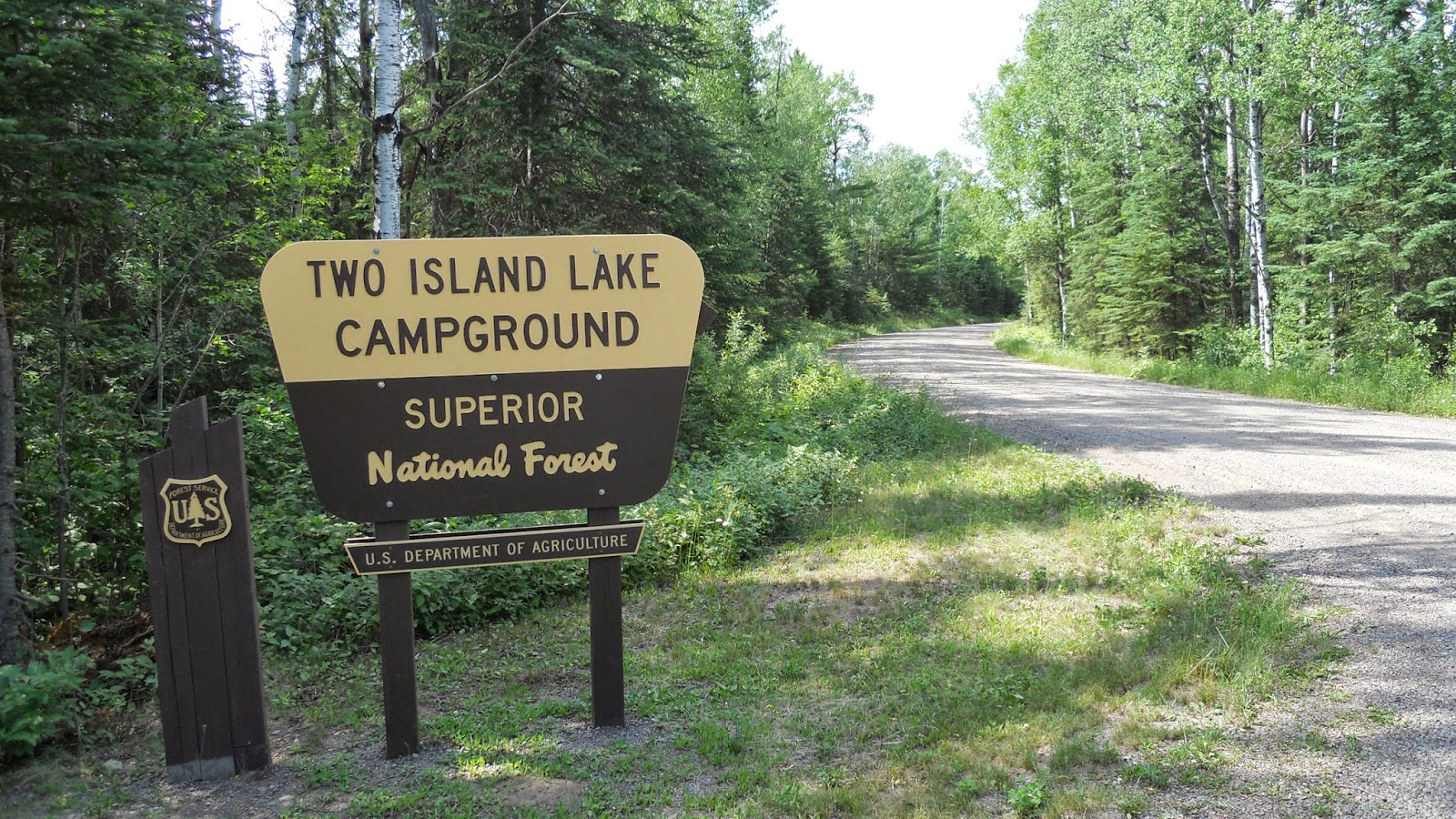 National Forest Camper Two Island Lake Campground