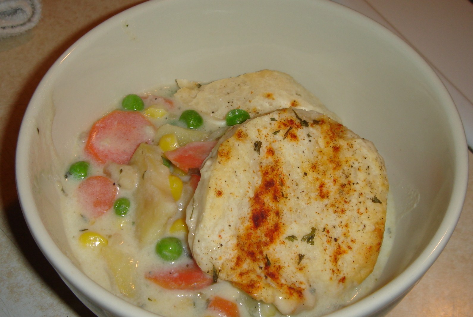 confessions of a food whore Chicken and Dumplings Pot Pie