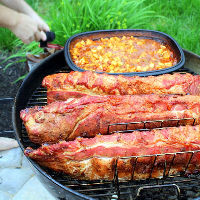 Bbq Pork Pork Ribs Weber Smokey Mountain Ribs Pulled Pork Wsm