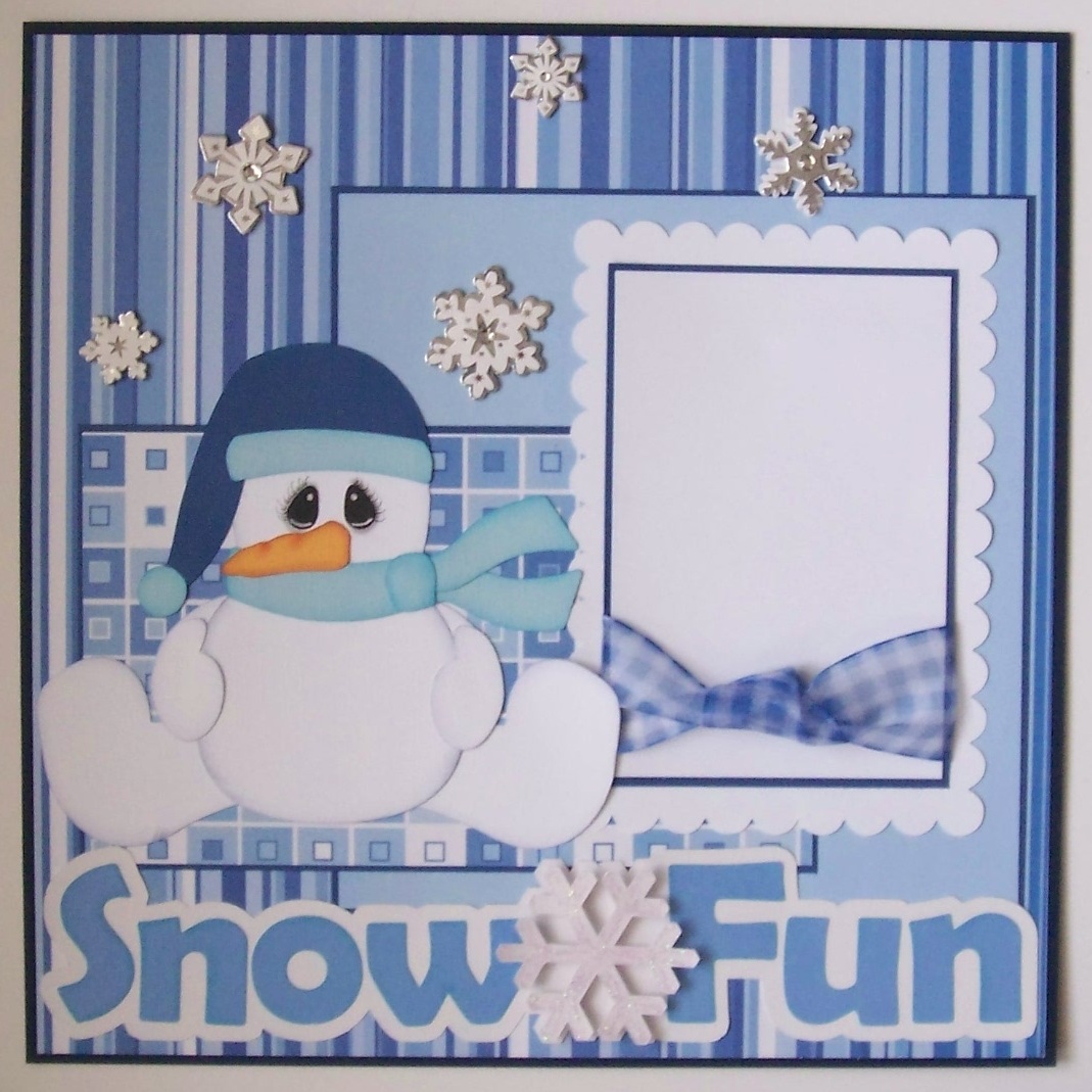 Snow Scrapbooking Layouts