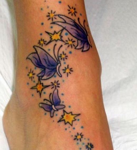 butterfly tattoos on foot designs. Butterfly Tattoos