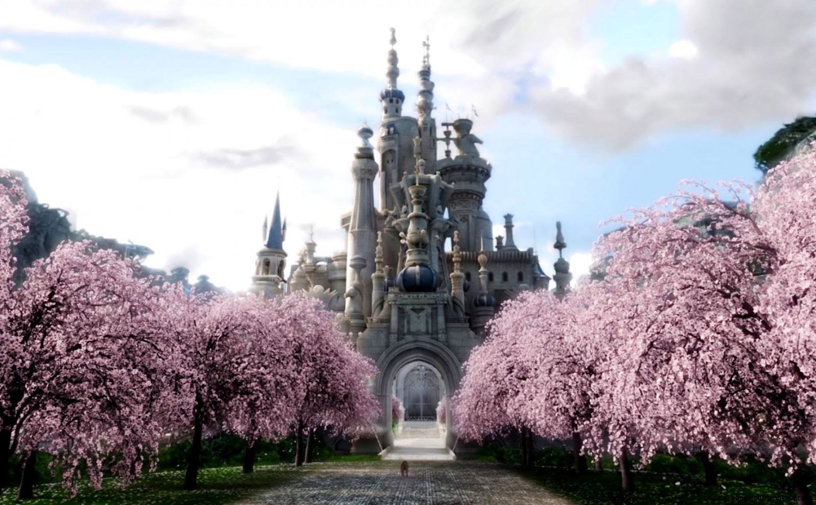 Alice in Wonderland White Queen Castle Alice in Wonderland White Queen Castle