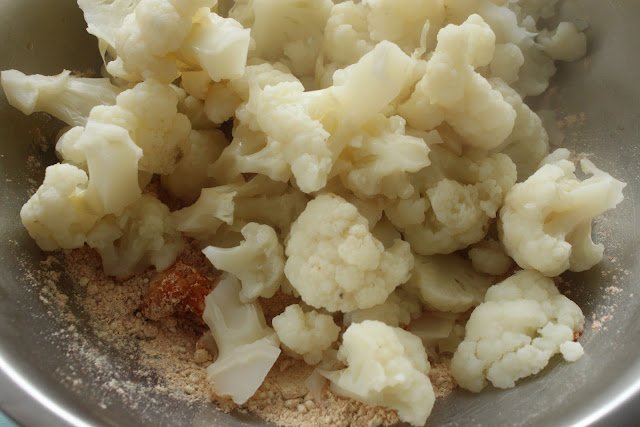 Par boiled cauliflower