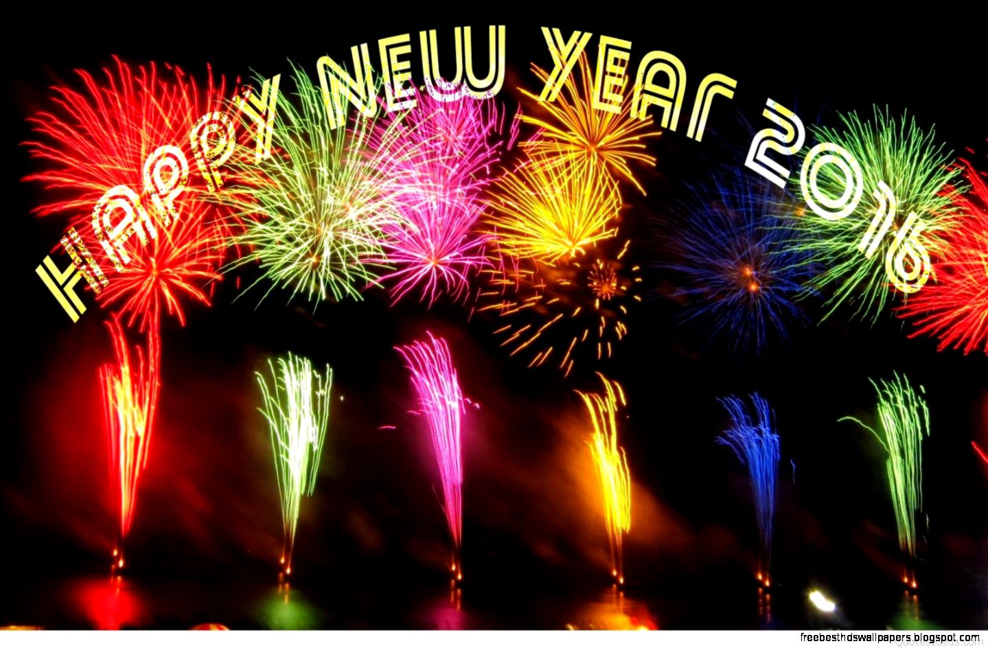 Happy new year fireworks Happy new year fireworks