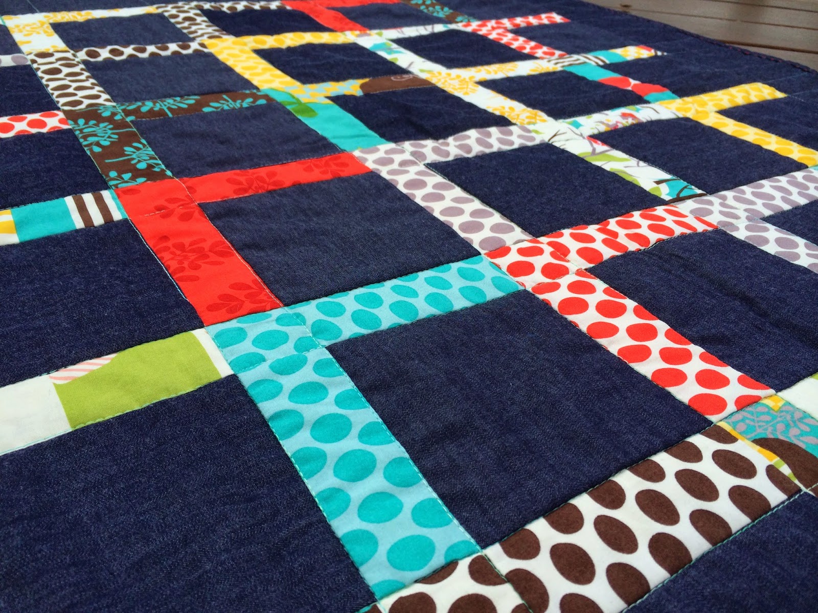 Sew Giving Texan Denim Baby Quilt