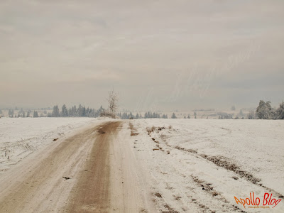 Drum cu zapada in Satul Filpea