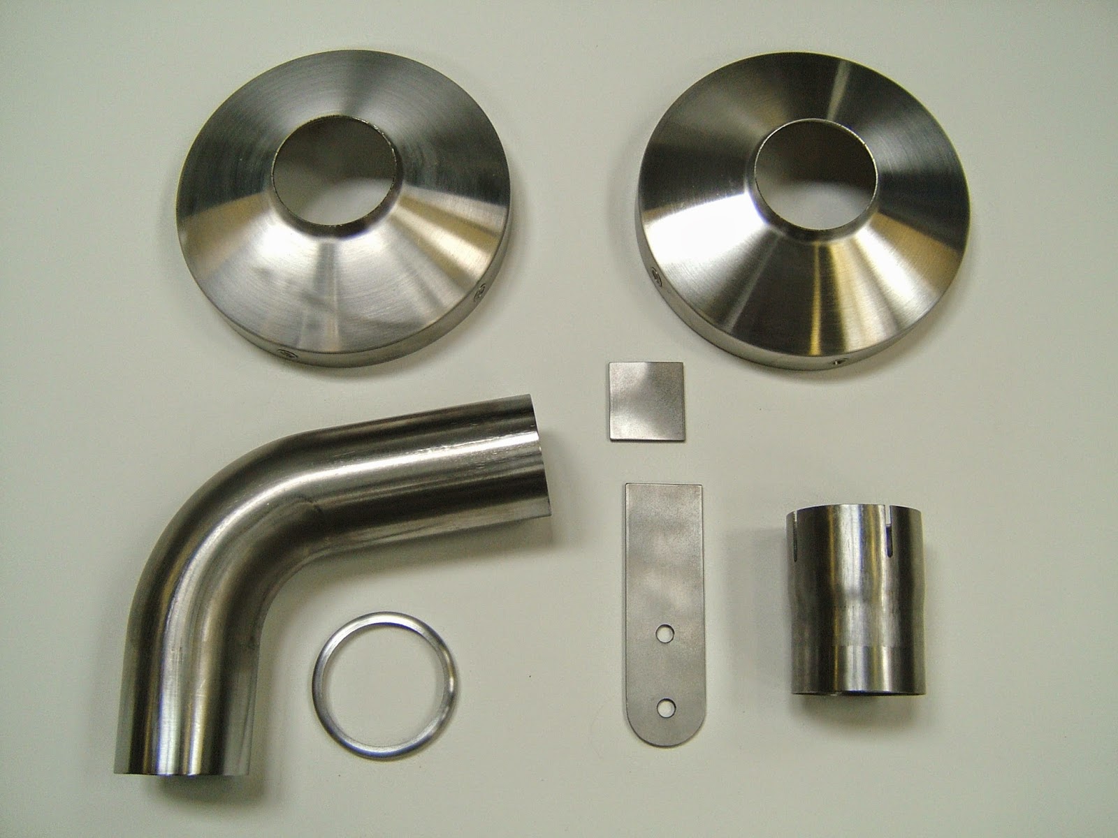 These are the component parts for the inlet and exhaust cap.