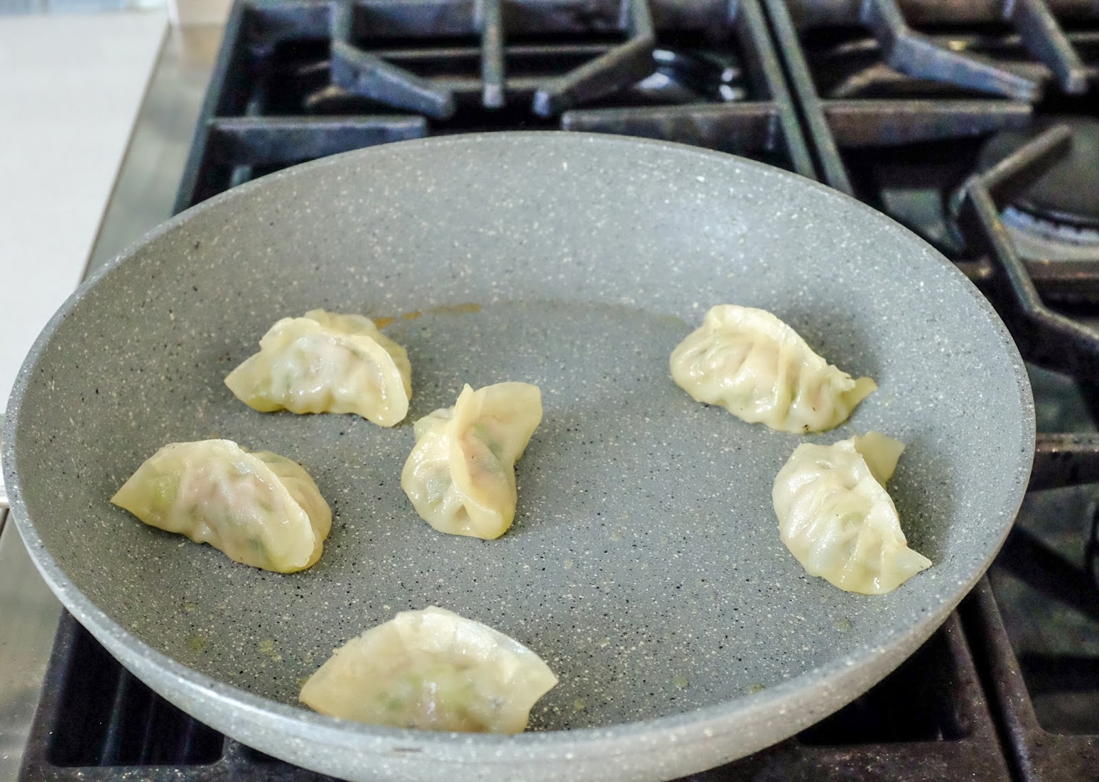 CAKE ON THE BRAIN Garlic Scapes Potstickers