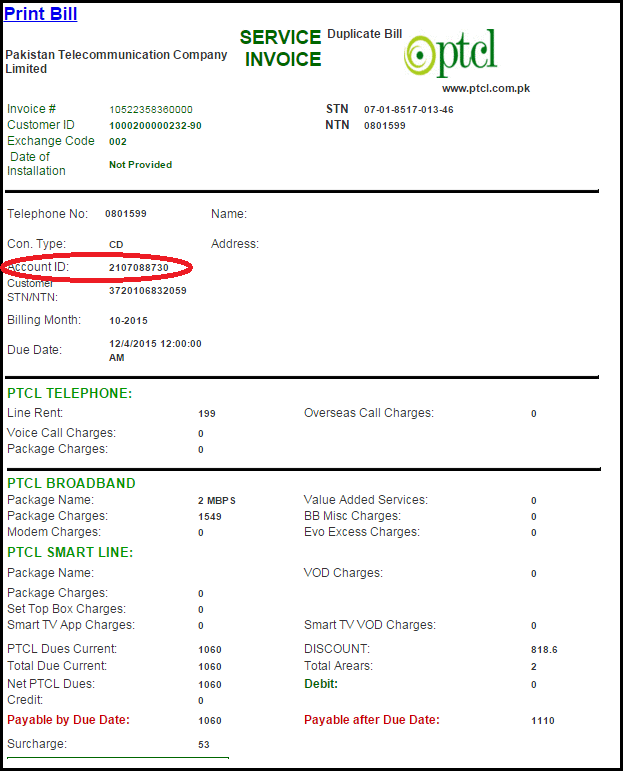 how to check PTCL and DSL Bill online in Pakistan bestislamicbooks.blogspot.com