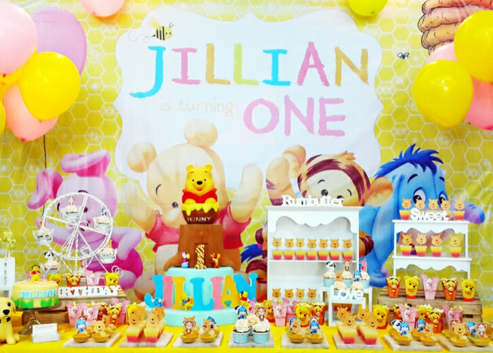 Rumbutter Sweet Corner Dessert Table Jillian S 1st Birthday