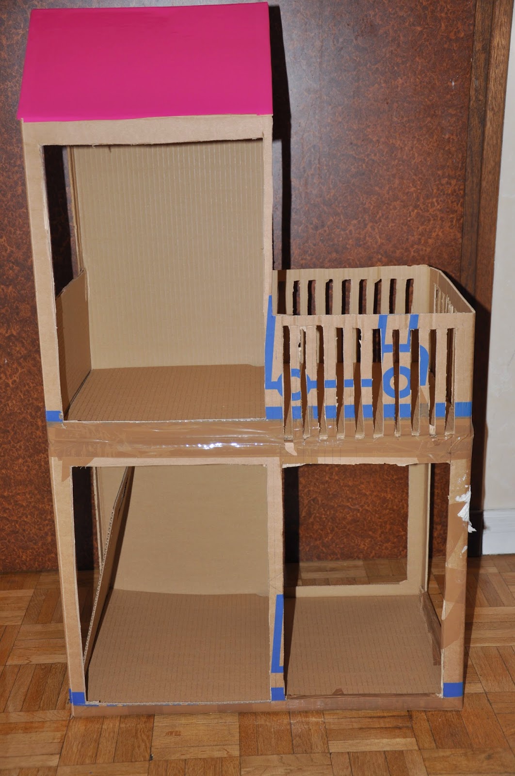 casa di barbie di cartone fai da te