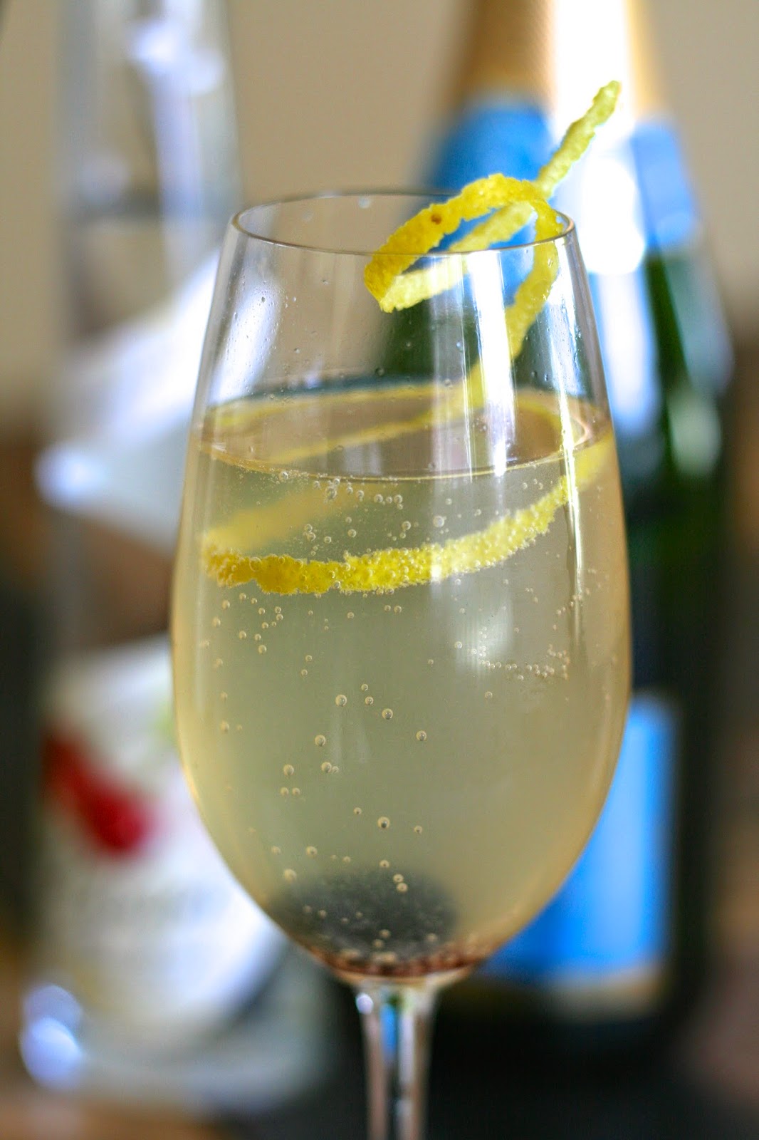 K is for Kirsch {French 75 Cocktail}