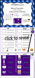 SMARTboard Word Family Combo Set of 5 Short Vowel Centers