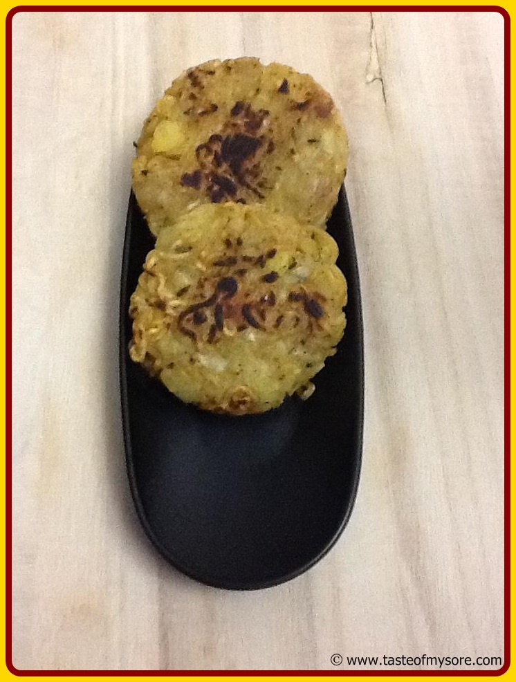 Taste of Mysore Raw Banana and Noodles Cutlets
