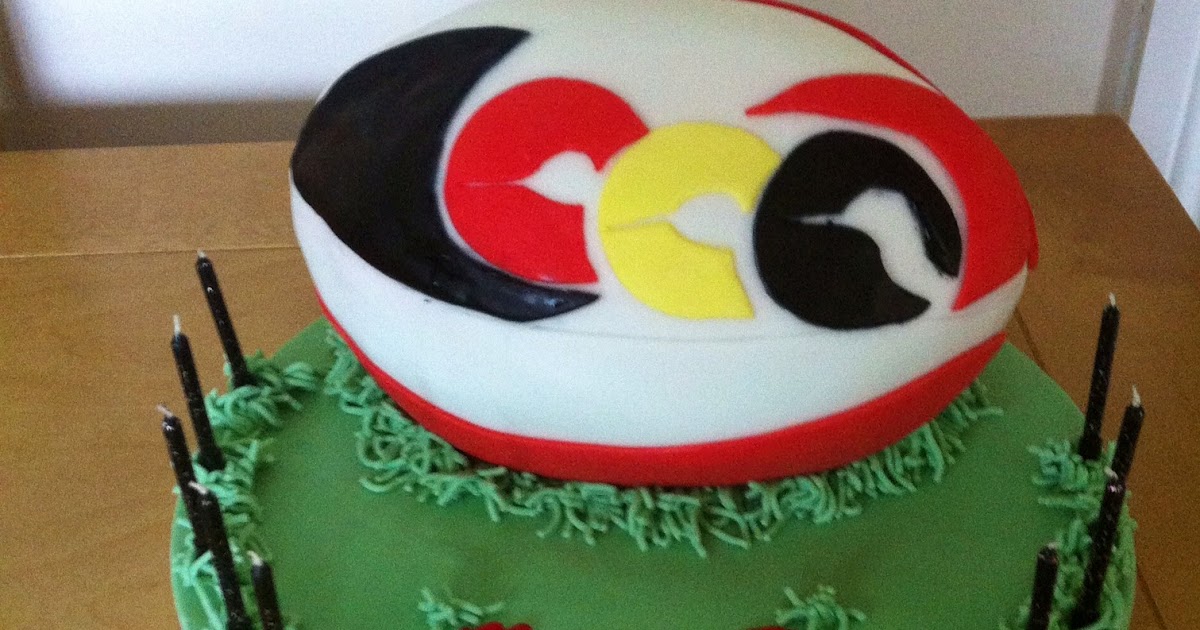 Strictly Baking Rugby Ball Cake