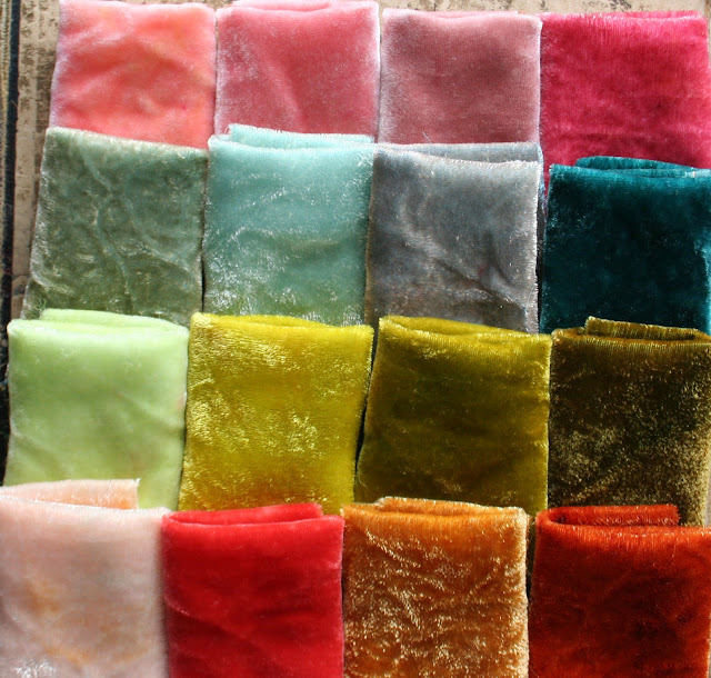 Beehive Art Salon Hand Dyed Silk Velvet