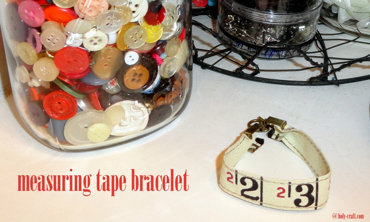 Cloth measuring tape bracelet tutorial Rachel Teodoro