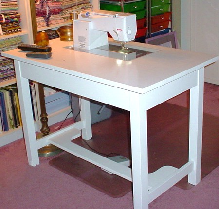 sewing machine desk cabinet plans
