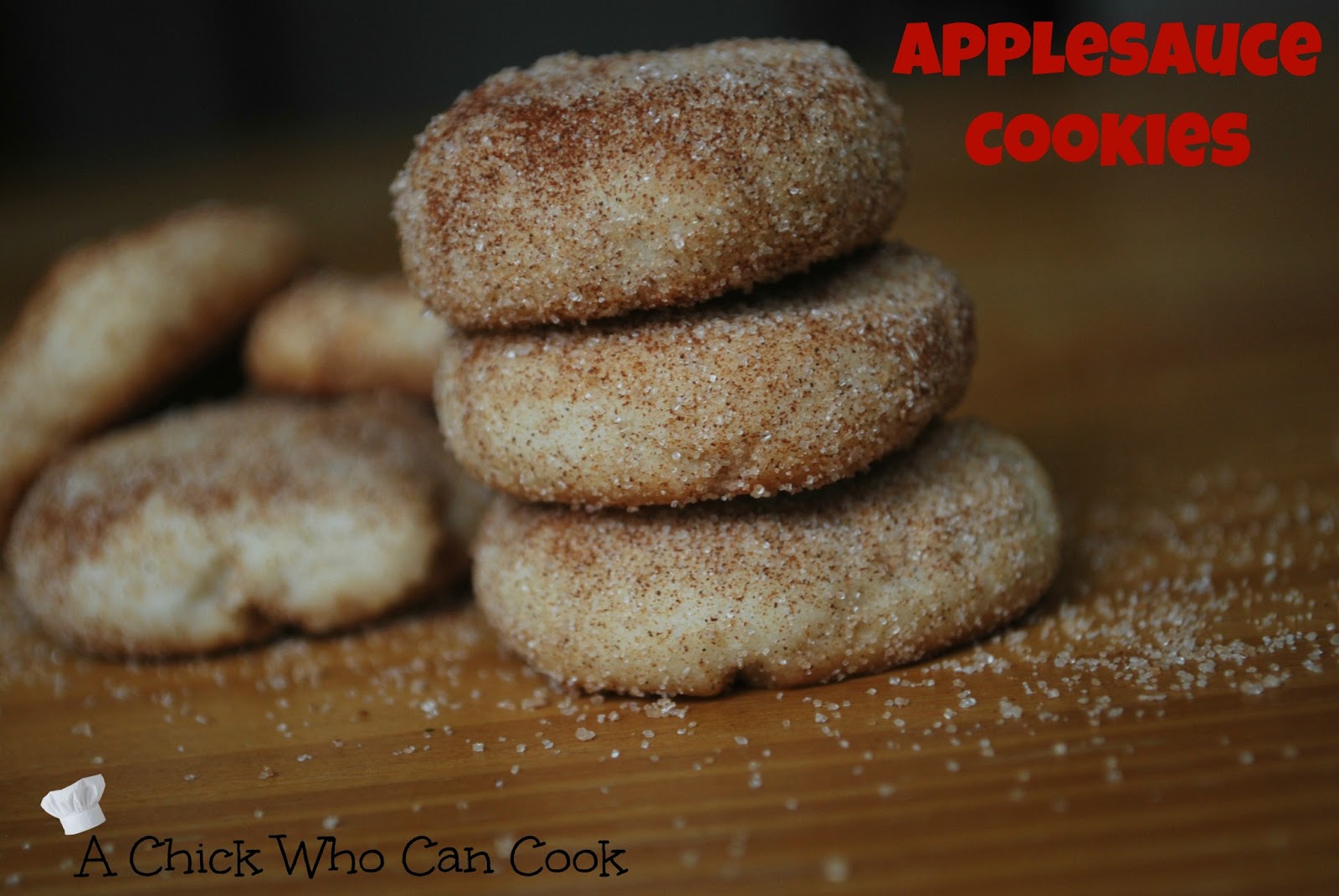 A Chick Who Can Cook Applesauce Cookies