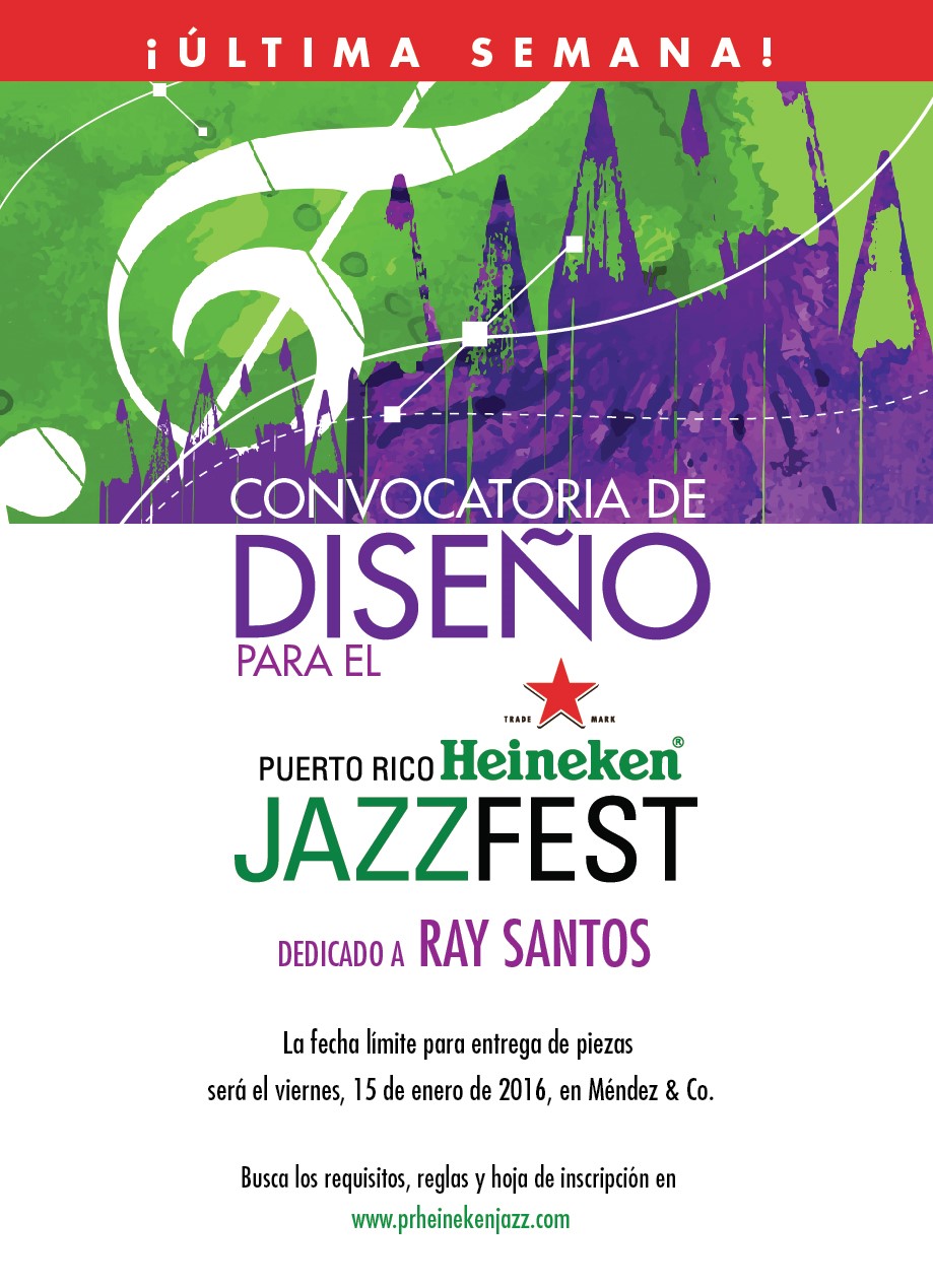 Puerto Rico Jazz Puerto Rico Jazz SE ACERCA FECHA LÍMITE PARA CONVOCATORIA DEL DISEÑO DEL Puerto Rico Jazz Puerto Rico Jazz SE ACERCA FECHA LÍMITE PARA CONVOCATORIA DEL DISEÑO DEL
