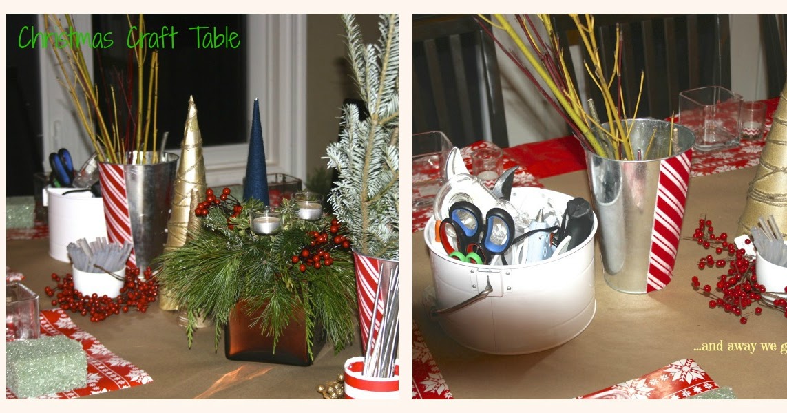 and away we go! A Christmas craft party...