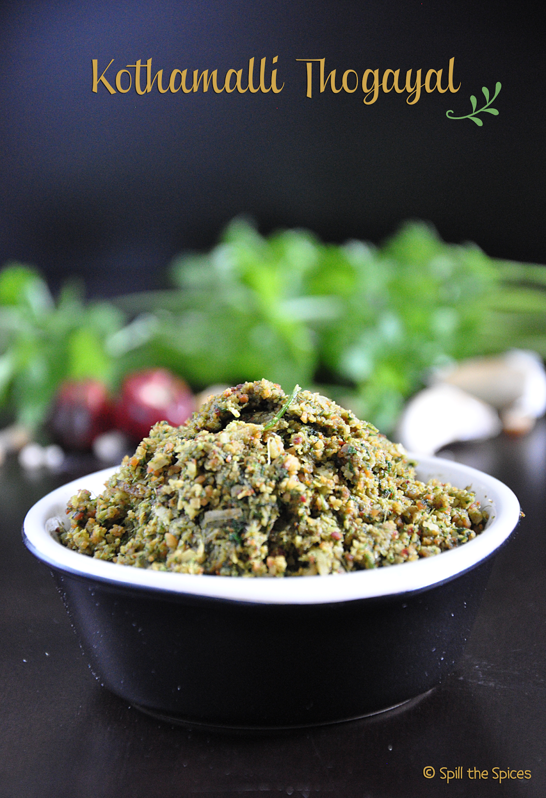 Kothamalli Thogayal Coriander Thogayal Spill the Spices