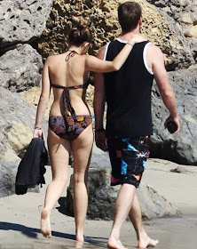 Miley Cyrus Black Bikini