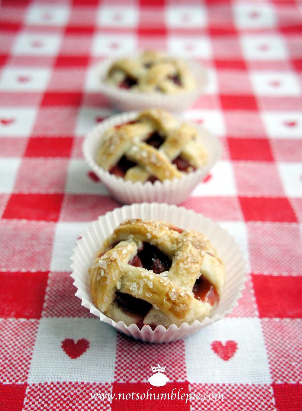 Not So Humble Pie Strawberry Rhubarb Mini Pies