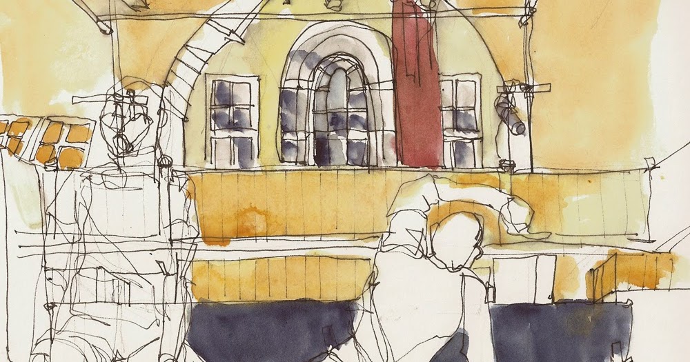 Urban Sketchers Seattle Gage Drawing Jam