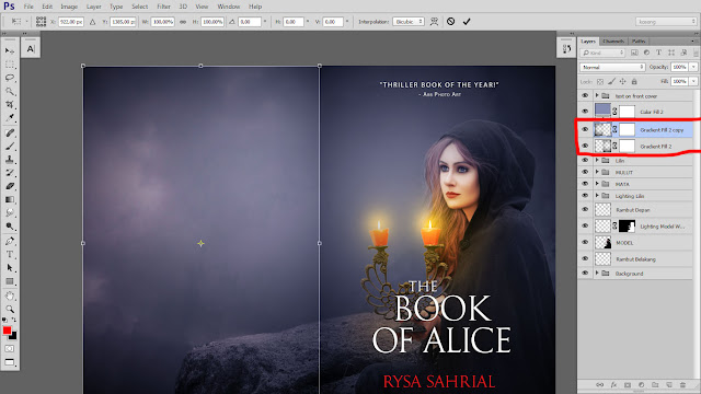 45 Design cover buku Novel dengan Photoshop CC part2