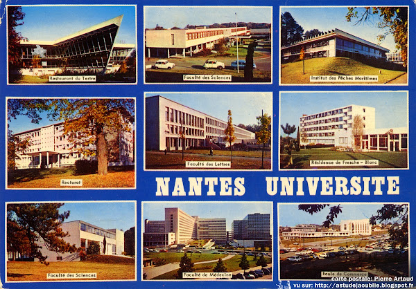 Nantes - "Le Tertre" - Restaurant Universitaire  Architecte: Louis Arretche avec André Guillou, Pierre Doucet  Construction: vers 1967 