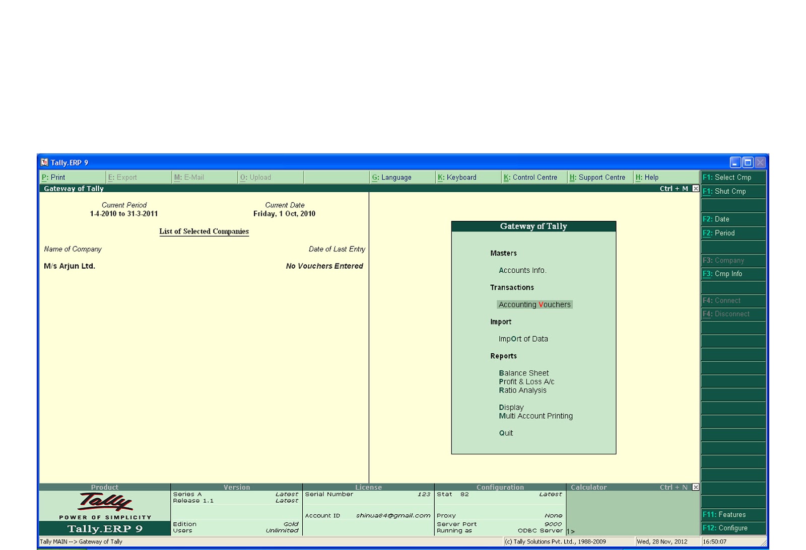 LearnAccounting and Computer Learning Tally Example 1