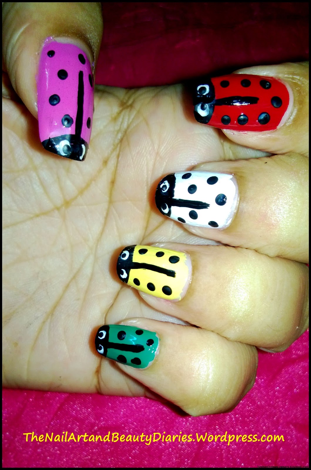 Lady Bug Nail Art Lady Bug Nail Art