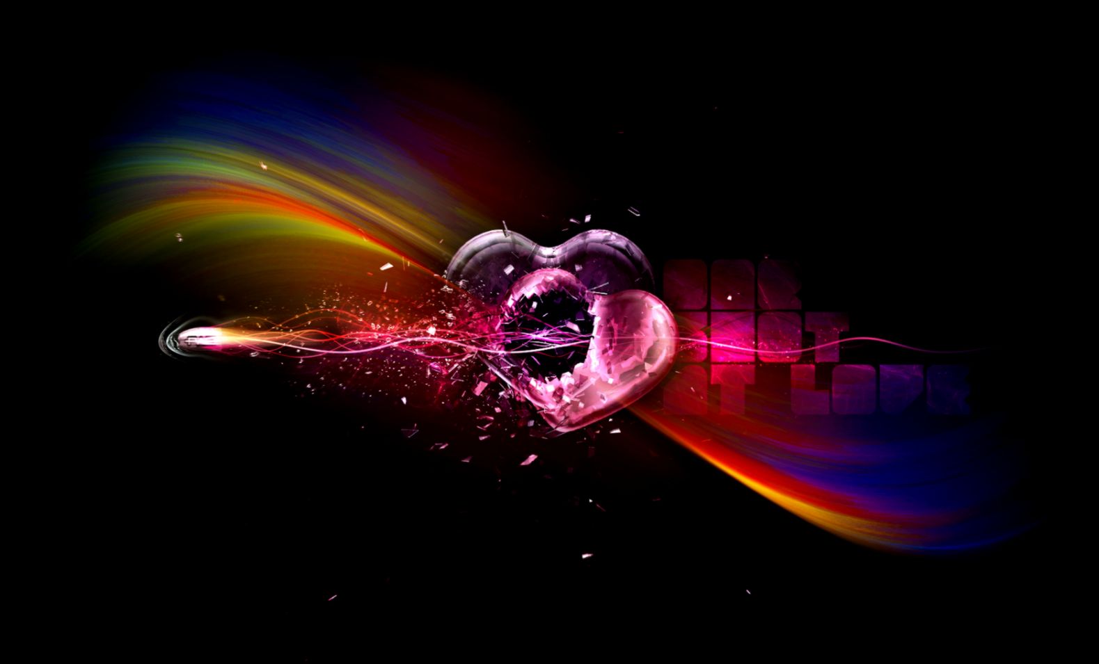 1680x1050 broken hearts ribbons rainbow heart bullet a shot 1680x1050 broken hearts ribbons rainbow heart bullet a shot