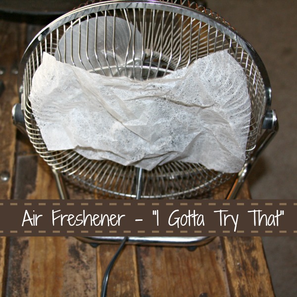 Quickest way to freshen the air in a room! I Gotta Try That...