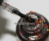 Carpe Noctem Cosmetics indie nail polish Reflection in Flames swatch review