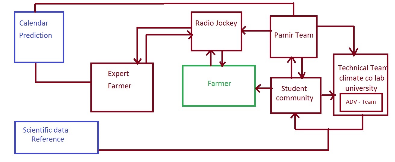 Logical flow between team and their roles