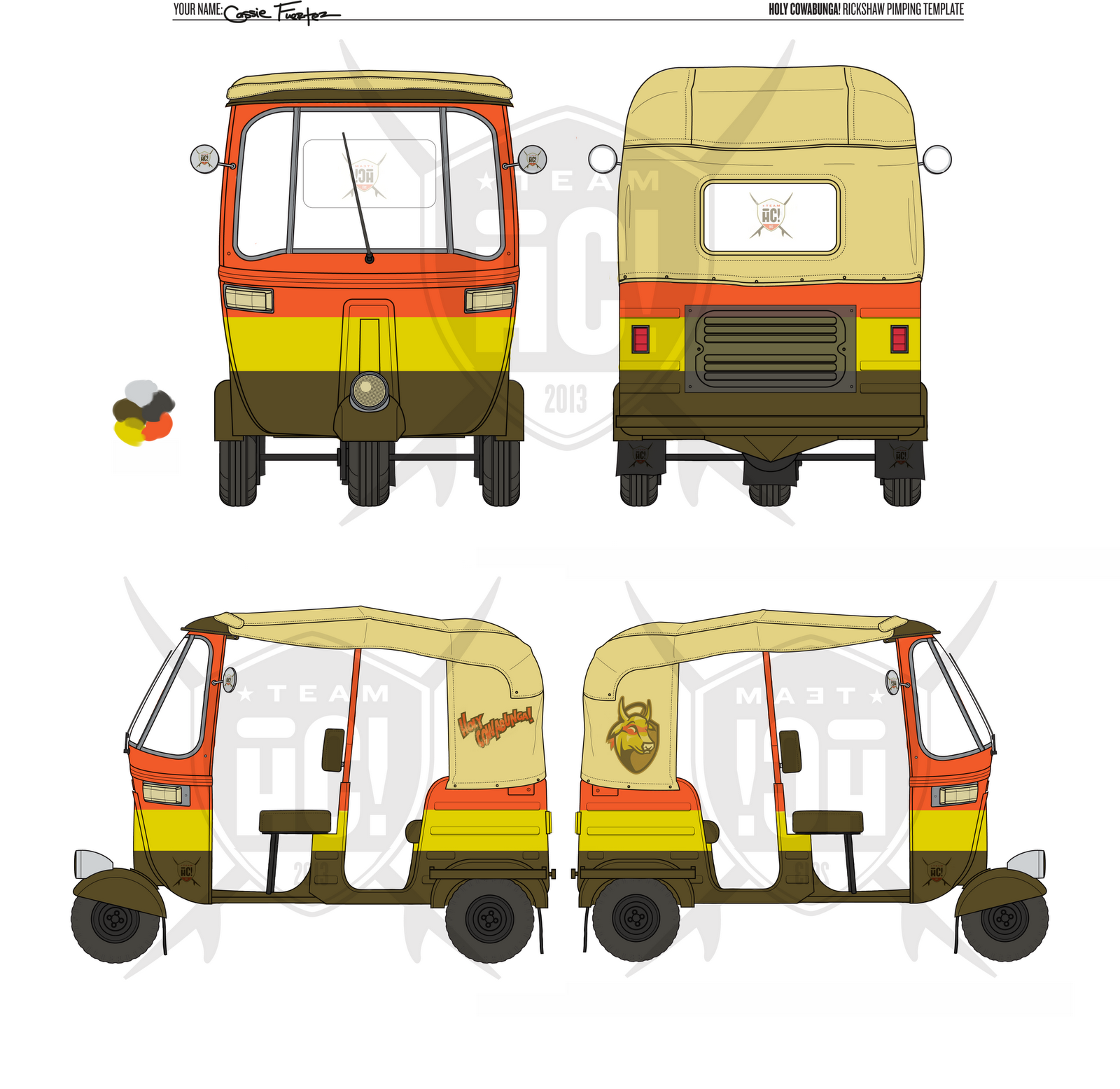 Electric auto rickshaw image